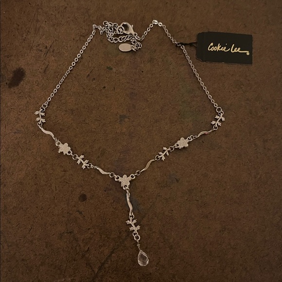 Cookie Lee necklace. Silver tone metal. Brand new with tag. - Picture 2 of 2